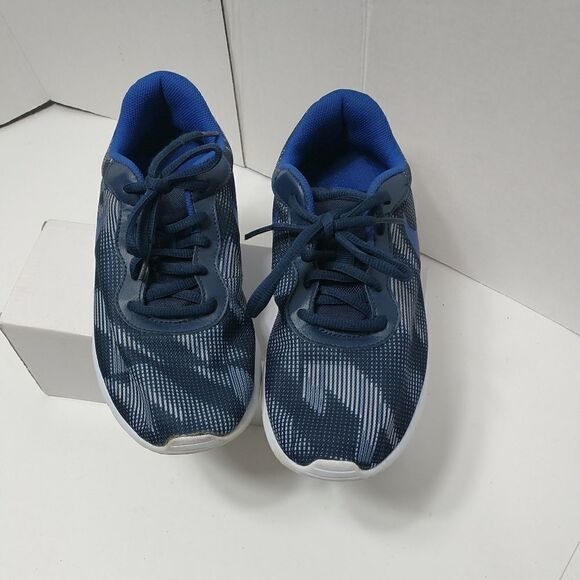 Nike Tanjun (GS) Unisex 833671-401 Youth Size 6  BLUE/MULTI COLOR - Picture 4 of 9